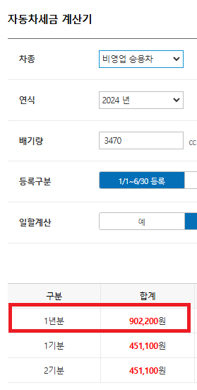 자동차세 납부기간-연납-할인율-승합차-혜택