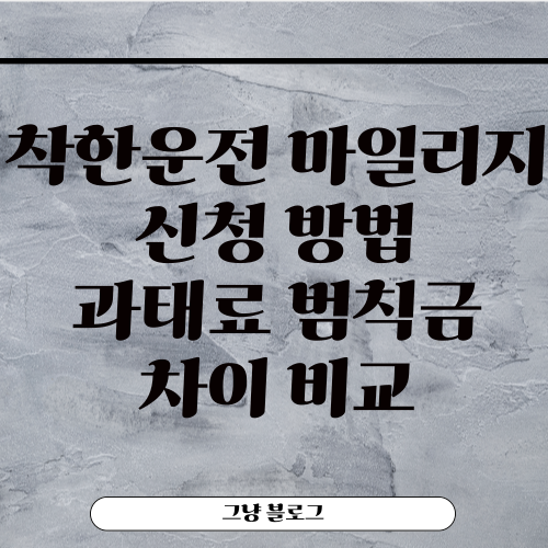 착한운전 마일리지-썸네일