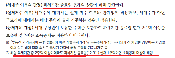 장기주택저당차입금 이자상환증명서 소득공제 세대원