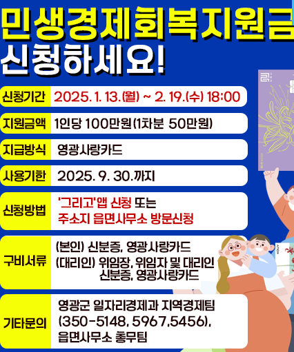 민생회복지원금-지원 도시-신청 방법