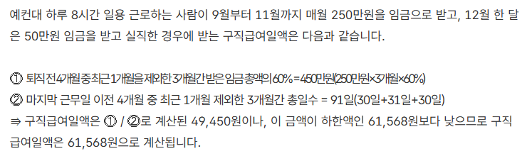 일용직 실업급여-조건 자격-신청 방법