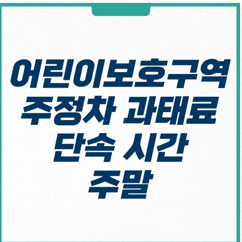 어린이보호구역 주정차-썸네일